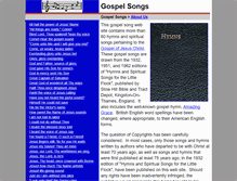 Tablet Screenshot of gospel-songs.org